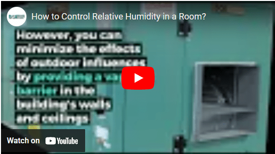 How to control relative humidity in a room